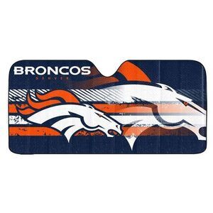 Fanmats NFL Denver Broncos Windshield Sun Auto Shade, tri-fold 58" x 27.5"